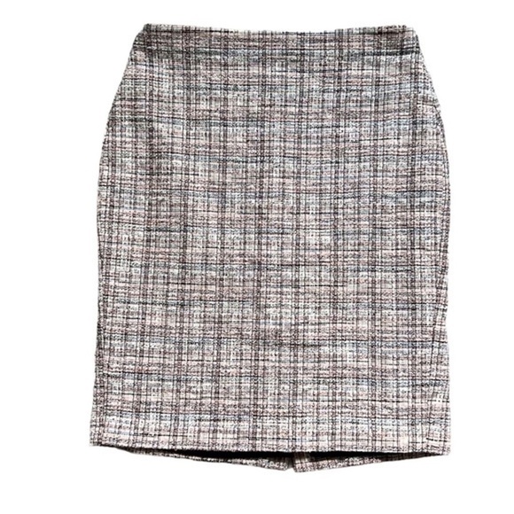 Banana Republic Dresses & Skirts - *BANANA REPUBLIC* Pink x Blue Tweed Fashion Pencil Skirt Size 10